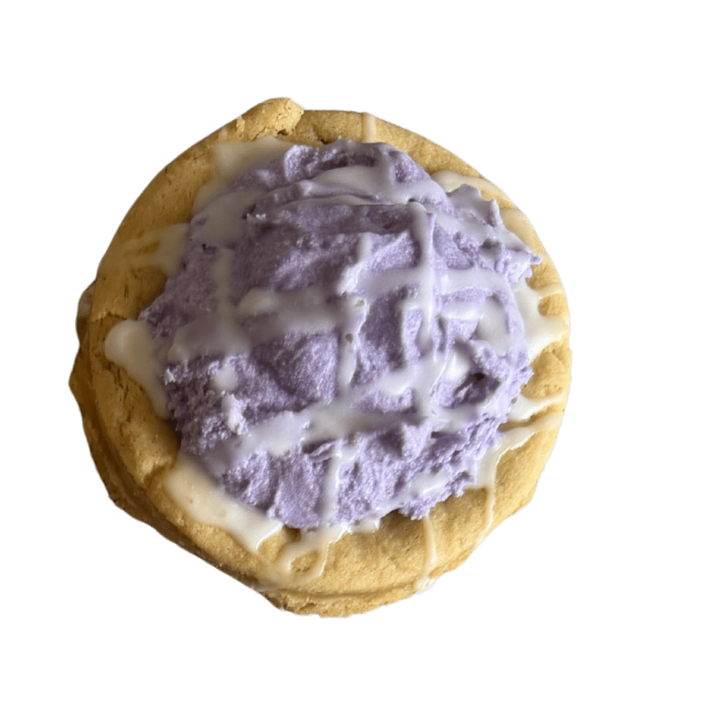 Lavender Lemon Dream | Gluten Free | Coffee House Collection A soft, gourmet gluten-free vanilla cookie infused with lavender and lemon zest, finished with a light citrus glaze.